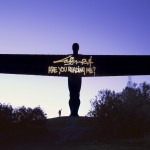 Angel of the North with a Laser 3.14 motif